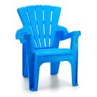 Poltrona Infantil Americana Plástica Azul Cadeira Reforçada