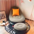 Poltrona Inflável Ultra Lounge Com Pufe Sofá Preguiçoso