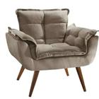 Poltrona Opala Luxo Confortavel Quarto Capuccino