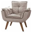 Poltrona opala suede cappuccino - A Z Decor