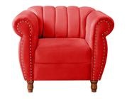 Poltrona Realeza Cadeira Chesterfield Decoração Vintage Retrô