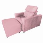 Poltrona Sofa Amamentação Retrátil e Reclinável Veneza + Puff Bella - Moveis Aguias