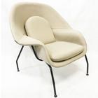 Poltrona Womb Chair linho bege - Poltronas do Sul