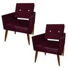 Poltronas Vanessa Charme Kit Com Duas Bordo