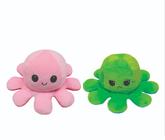Polvo do Humor Pelúcia Dupla Face - Rosa / Verde Lançamento