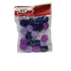 Pompom 25mm multicor/degrade - Pacote com 20 unidades - KIT