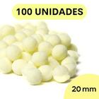 Pompom Amarelo Bebê - 20Mm Pacote Com 100 Unidades - Nybc