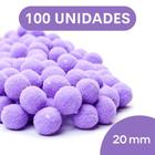 Pompom Lilás - 20Mm Pacote Com 100 Unidades - Nybc