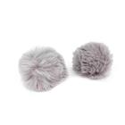 Pompom Pelo Decorativo Cinza - Nº4 - 5 Un - Artegift - Rizzo