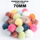 POMPOM PELUCIA 70MM Varias Cores - 10PC - - NYBC