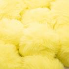 Pompom Pelúcia Amarelo 50mm 1un 7g Pelo Felpudo Artesanato Com Alça