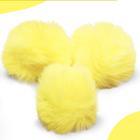 Pompom Pelúcia Amarelo Bebê 50mm - Com 50 Unidades - BRX