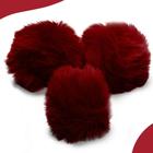 Pompom Pelúcia Vinho 50mm - Com 50 Unidades - BRX