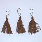 Pompom Tassel 70mm Em Poliester Com 100 Peças