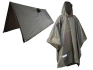 Poncho Capa De Chuva Azteq Kocan Verde Com Capuz