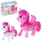 Poney Unicórnio Com Movimento Anda Sozinho Com Sons E Luzes - Art Brink