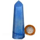 Ponta Quartzo Azul 13 a 14 cm 250 g Pedra Natural Tipo B