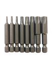 Ponteira Bits Torque Torx T6 / T8 / T9 / T25 / T30 / T40 / T45 / T50 X 50mm - 5 Peças - Top Feeling