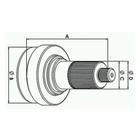 PONTEIRA CARDAN CENTRAL para MBB 1941 AXOR 3340 3348 (PONTEI