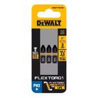 Ponteira de impacto phillips ph2 flextorq com 3 peças dewalt