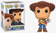 Pop! Funko Disney Pixar Toy Story 4 Xerife Woody Holding FORKY Vinil Exclusive 535