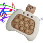 Pop It Mini Game Luzes Som Ursinho Criança Fidget Interativo Sensorial Anti Estresse Relaxa Portatil Ansiedade