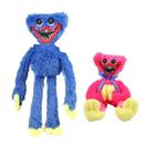 Poppy Playtime Kit Pelúcia 2 Unidades Personagem Huggy Wuggy E Poppy 40cm (Azul E Rosa)