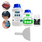 Porcelanato Liquido Resina Epóxi Kit 750g + Pigmento Branco