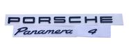 Porsche Emblema Kit Porsche + Panamera + 4 Preto Brilhante