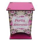 Porta Absorvente Adesivado MDF Banheiro Mulher Organização