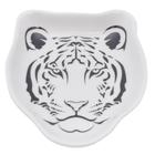 Porta Anéis Tiger Face Porcelana Branco - Urban