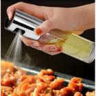 Porta azeite de vidro 100ml spray em aço inoxidável e vidro praticidade na cozinha