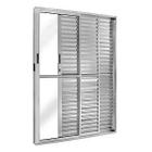 Porta Balcão 3 Folhas 210x150 Brilhante C/Fechadura (Linha premium)