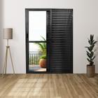 Porta Balcão de Alumínio 3 Folhas 210 x 150cm com Fechadura Linha 25