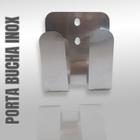 Porta bucha pia com ventosa - aço inox