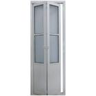 Porta Camarão de Alumínio Lambril 2,10 x 0,70 Com Vidro Mini Boreal Lux Direita Cor Branco