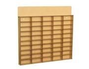 Porta carrinhos Coleção Brinquedos 50 Lugares Mdf Cru 50x50