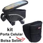 Porta Celular e Acessórios + Bolsa de Selim para bike