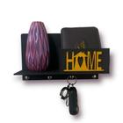 Porta Chave / Carteira Home Preto Fosco 3mm