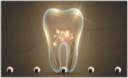Porta Chave Dentista Dente Consultórios Sorriso Organizador Chaveiros