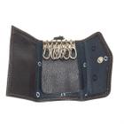 Porta chaves couro fasolo u047 marrom café