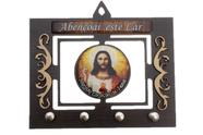 Porta Chaves do Sagrado Coração de Jesus - 11x15 cm