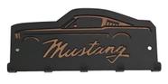 Porta Chaves Mustang 20x 9 cm Preto / Bronze espelhado