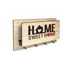 Porta Chaves Porta Cartas Home Sweet Home Em Mdf Madeira