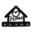 Porta Chaves Suporte Decorativo Love Home Preto