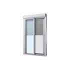 Porta com Persiana Integrada em Alumínio Branco Automatizada Caribe Max 220x200x14cm c/ Controle Remoto 110V Tela Jap