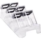 Porta Condimentos Cristal Com Base 7 peças 6 Potes 160 ml e Suporte