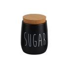 Porta-Condimentos Oak Sugar Preto 850ml - Yoi