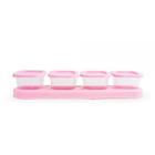 Porta Condimentos Temperos Base Com 4 Potes Rosa