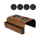 Porta Copos E Controle pra Sofá Esteira de MDF